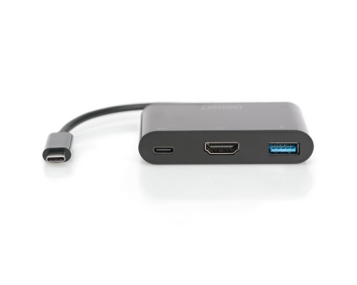Перехідник USB-C to HDMA 2xUSB Digitus (DA-70855)