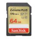 Карта пам'яті SanDisk 64GB SD class 10 UHS-I Extreme PLUS (SDSDXW2-064G-GNCIN)