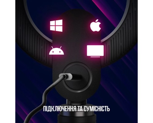 Веб-камера Lorgar Circulus 910 Streaming 5MP 1944 Auto Focus Stereo (LRG-SC910)