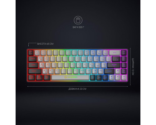 Клавіатура GamePro GK935 Wireless LED Black (GK935)