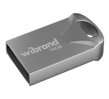 USB флеш накопичувач Wibrand 16GB Hawk Silver USB 2.0 (WI2.0/HA16M1S)
