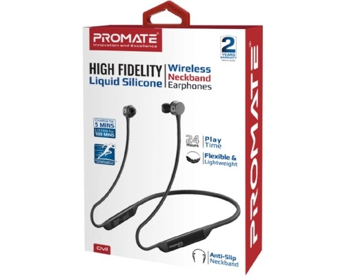 Навушники Promate Civil Black (civil.black)