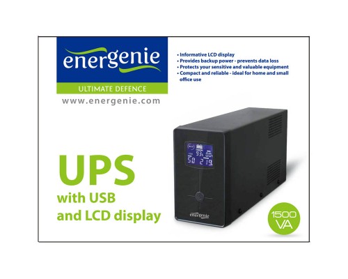 Пристрій безперебійного живлення EnerGenie EG-UPS-034 1500VA LCD (EG-UPS-034)