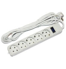 Мережевий фільтр живлення Merlion 5 розеток, 4.5 м (G545)