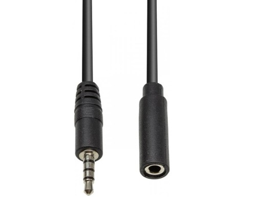 Кабель мультимедійний 3.5 mm (M) - 3.5 mm (F) 4С, 1 m PowerPlant (CA912841)