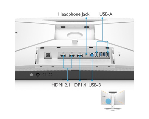 Монітор BenQ EX2710U WHITE (9H.LKTLA.TBE)