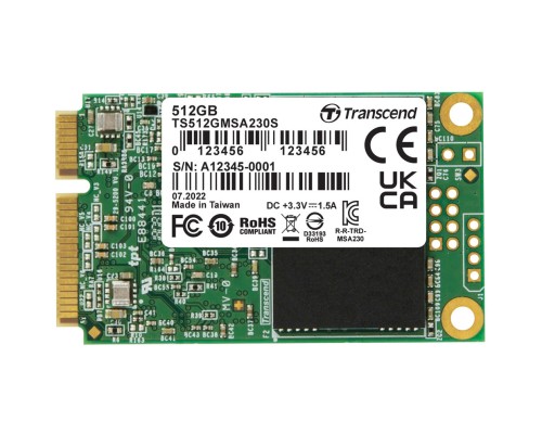 Накопичувач SSD mSATA 512GB Transcend (TS512GMSA230S)