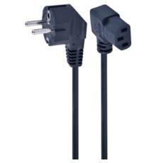 Кабель живлення С13 1.5m corner Cablexpert (PC-186A-VDE1B-1.5M)