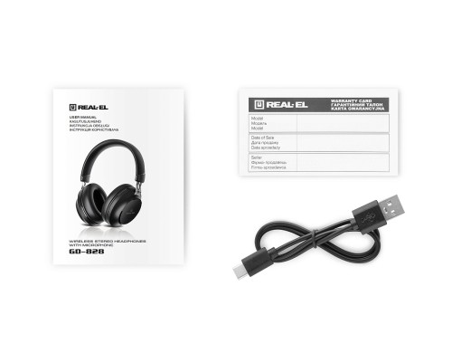 Навушники REAL-EL GD-828 Black