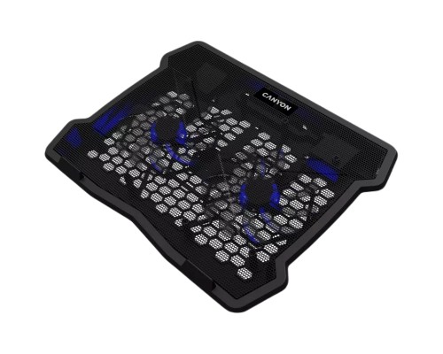 Підставка до ноутбука Canyon NS03, 10-15.6 laptop, dual-fan with 2x2.0 USB hub (CNE-HNS03)
