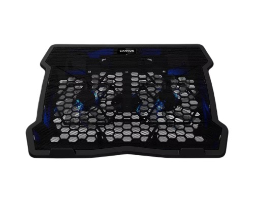 Підставка до ноутбука Canyon NS03, 10-15.6 laptop, dual-fan with 2x2.0 USB hub (CNE-HNS03)