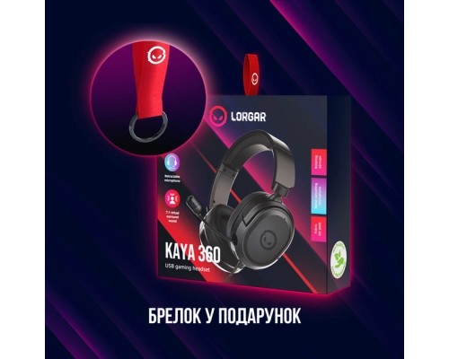 Навушники Lorgar Kaya 360 USB Black (LRG-GHS360)