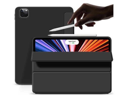 Чохол до планшета BeCover Tri Fold Soft TPU Silicone Apple iPad Pro 12.9 2020/2021/2022 Black (709712)