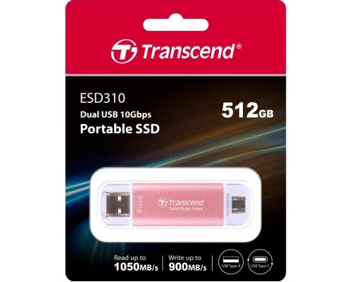 Накопичувач SSD USB 3.2 512GB Transcend (TS512GESD310P)