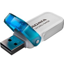 USB флеш накопичувач ADATA 64GB AUV 240 White USB 2.0 (AUV240-64G-RWH)