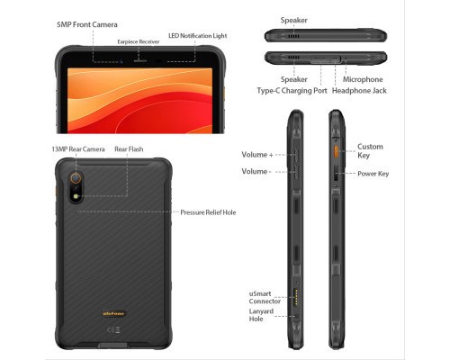 Планшет Ulefone Armor Pad Lite 3/32GB NFC Black (6937748735588)