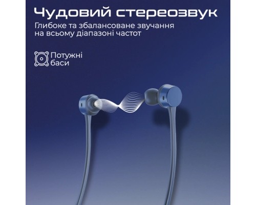 Навушники Promate Civil Blue (civil.blue)