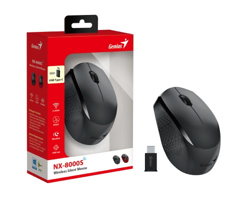 Мишка Genius NX-8000 Silent Wireless Black (31030035400)