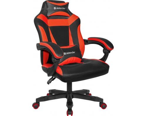 Крісло ігрове Defender Master Black/Red (64359)