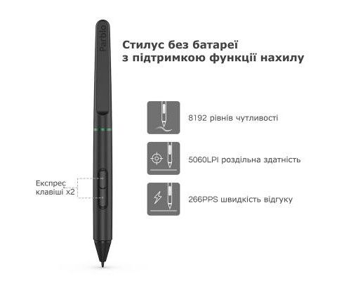 Графічний планшет Parblo Ninos S Black (NINOSS)