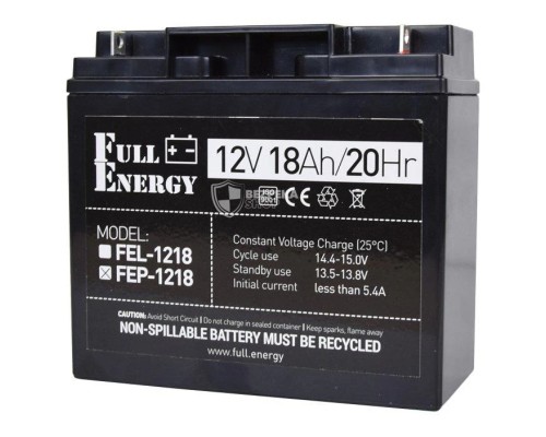 Батарея до ДБЖ Full Energy 12В 18Аг (FEP-1218)