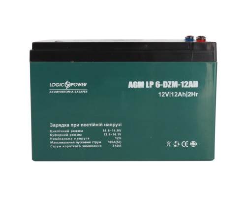 Батарея до ДБЖ LogicPower 12V 12Ah LP-6-DZM-12 (9172)