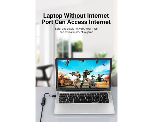 Перехідник USB 2.0 to Ethernet RJ45 100Mb Vention (CEGBB)
