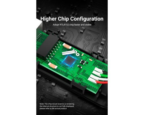 Перехідник USB 2.0 to Ethernet RJ45 100Mb Vention (CEGBB)