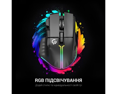 Мишка GamePro GM500B RGB USB Black (GM500B)