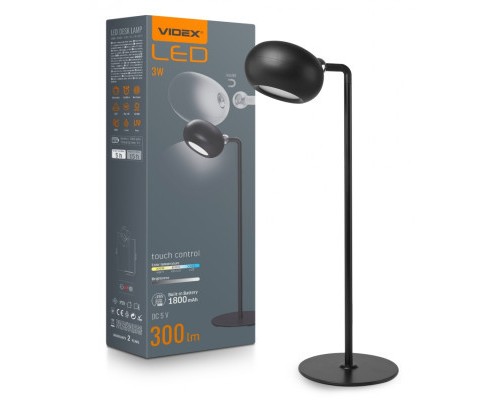 Настільна лампа Videx TF18B 3W 3000-5500K (VLE-TF18B)