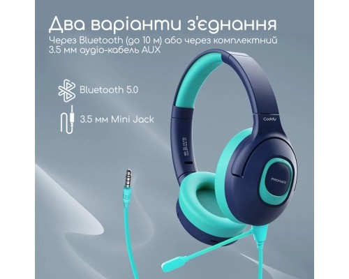 Навушники Promate Coddy Aqua (coddy.aqua)