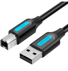 Кабель для принтера USB 2.0 AM/BM 3.0m 480Mbps PVC black Vention (COQBI)