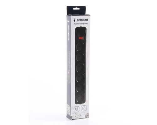 Мережевий фільтр живлення Gembird SPG6-G-6B