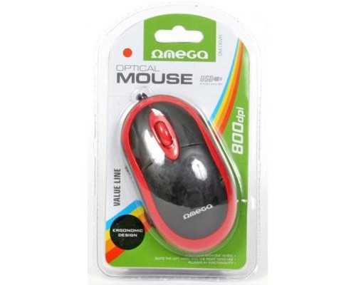 Мишка Omega OM-06V optical red (OM06VR)