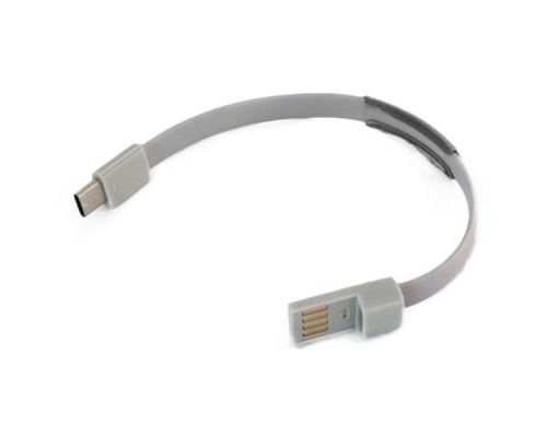 Дата кабель USB 2.0 AM to Type-C 0.2m grey Extradigital (KBU1779)