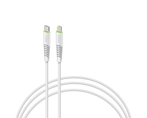 Дата кабель USB-C to Lightning 18W 1,2m CBFLEXTL1 white Intaleo (1283126504099)