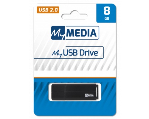USB флеш накопичувач Verbatim 8GB MyMedia Black USB 2.0 (69260)
