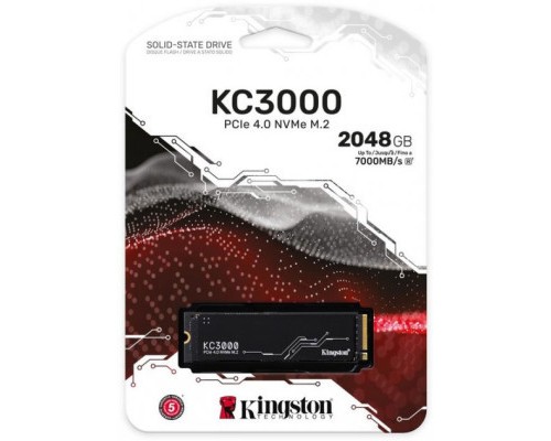 Накопичувач SSD M.2 2280 2TB Kingston (SKC3000D/2048G)