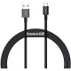 Дата кабель USB 2.0 AM to Type-C 2.0m 3A Black Baseus (CATYS-A01)