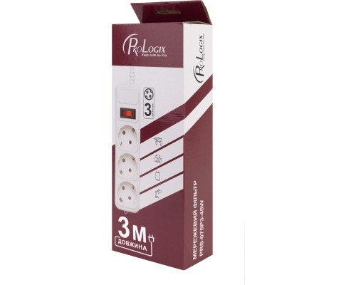 Мережевий фільтр живлення Prologix PRS-075P3-30W