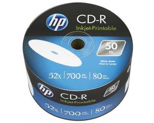 Диск CD HP CD-R 700MB 52X IJ PRINT 50шт (69301/CRE00070WIP-3)