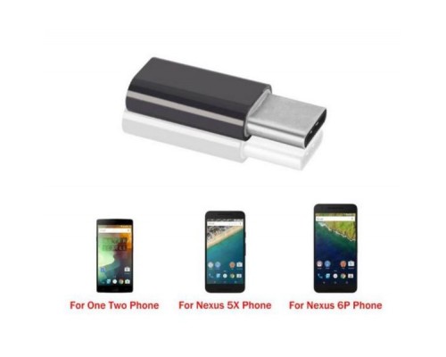 Перехідник Type-C to Micro USB Lapara (LA-Type-C-MicroUSB-adaptor black)