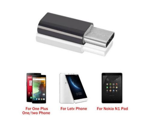Перехідник Type-C to Micro USB Lapara (LA-Type-C-MicroUSB-adaptor black)