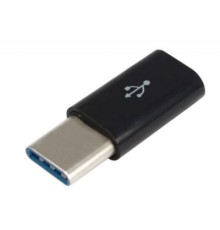 Перехідник Type-C to Micro USB Lapara (LA-Type-C-MicroUSB-adaptor black)