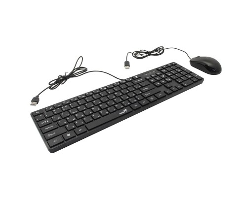 Комплект Genius C-126 SlimStar USB Black Ukr (31330007407)