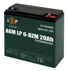 Батарея до ДБЖ LogicPower 12V 20Ah LP-6-DZM-20 (5438)