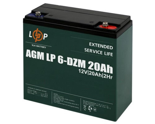 Батарея до ДБЖ LogicPower 12V 20Ah LP-6-DZM-20 (5438)