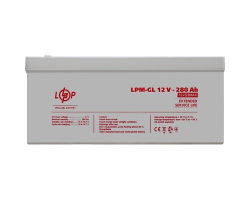 Батарея до ДБЖ LogicPower LPM-GL 12V - 280Ah (13185)