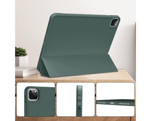 Чохол до планшета BeCover Tri Fold Hard TPU Apple iPad Pro 11 2020/2021/2022 Dark Green (711110)
