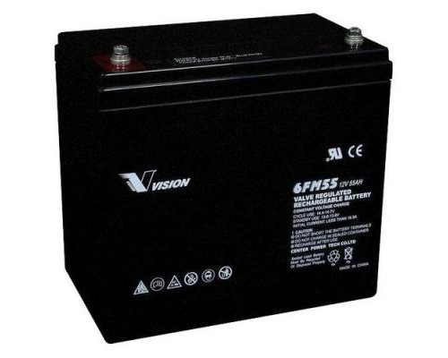 Батарея до ДБЖ Vision FM 12V 55Ah (6FM55E-X)
